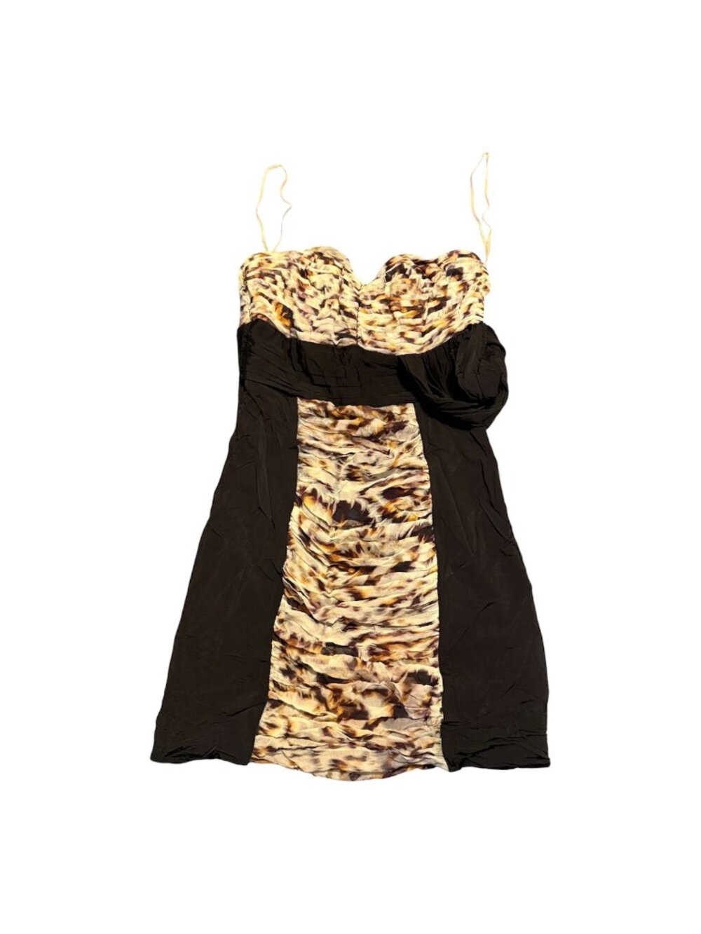 Guess by Marciano Women's Dress w/over the shoulder Fabric Strap Sz: Xs Chec Des